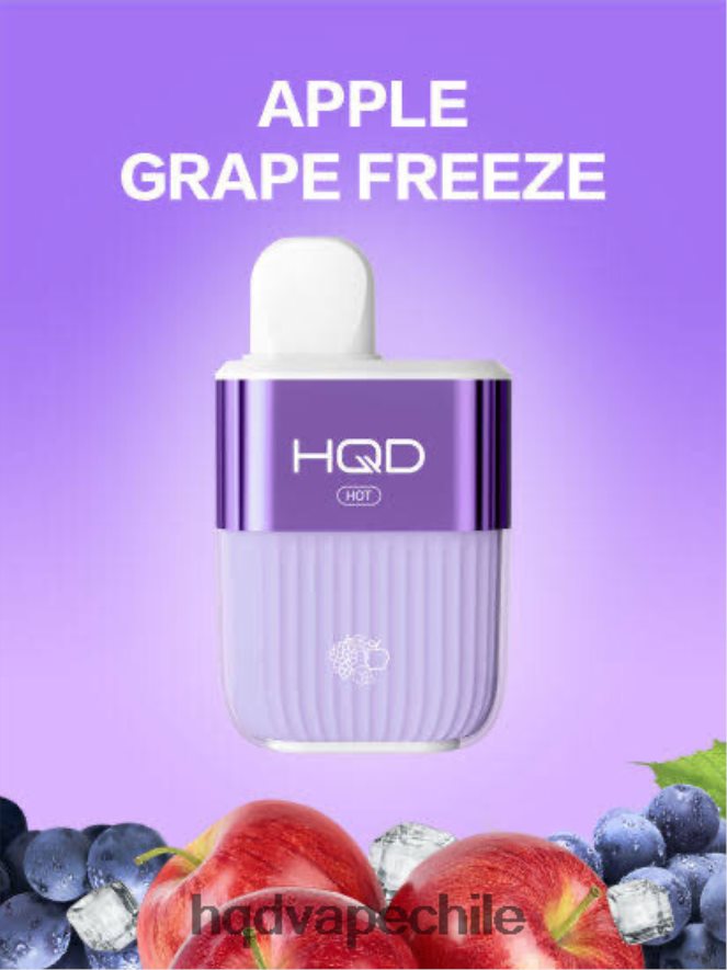 HQD Rabatt - HQD HOT 5000 bocanadas congelación de manzana y uva 6XJ6TL59