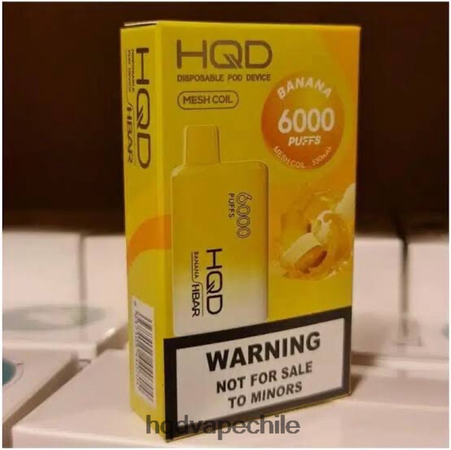HQD Vape Online - HQD HBAR 6000 bocanadas banana 6XJ6TL47