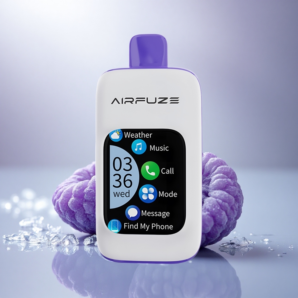 AirFuze Smart 30000 Puffs Azul Frambuesa Hielo con Pantalla TFT 2.01'' y 900mAh