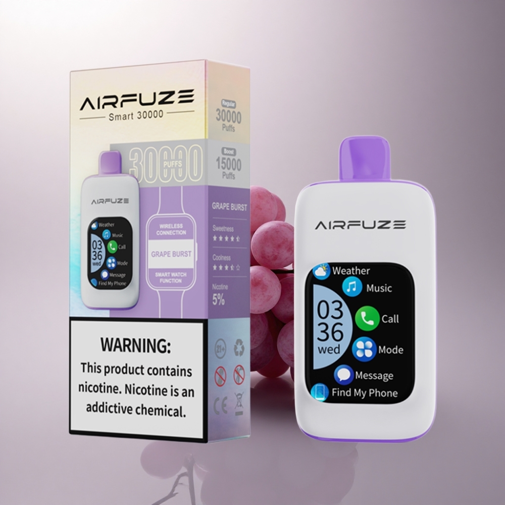 AirFuze Smart 30000 Puffs Explosión de Uva 900mAh 5% Nicotina