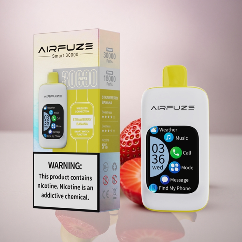 AirFuze Smart 30000 Puffs Fresa Plátano 5% Nicotina 900mAh