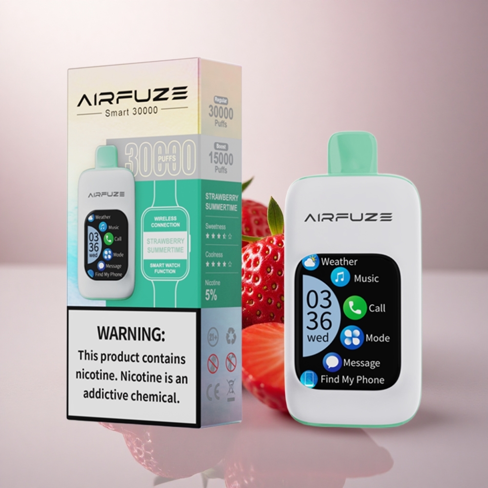 AirFuze Smart 30000 Puffs Fresa Veraniega con 5% de nicotina y 900mAh