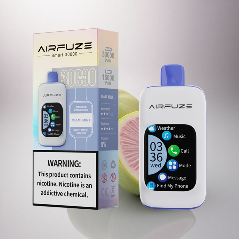 AirFuze Smart 30000 Puffs Miami Mentolado 5% Nicotina 900mAh