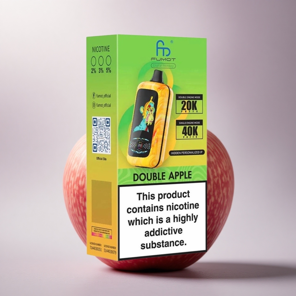 Fumot Digital Monkey 20000/40000 Puffs Manzana Doble con 5% de Nicotina y 850mAh