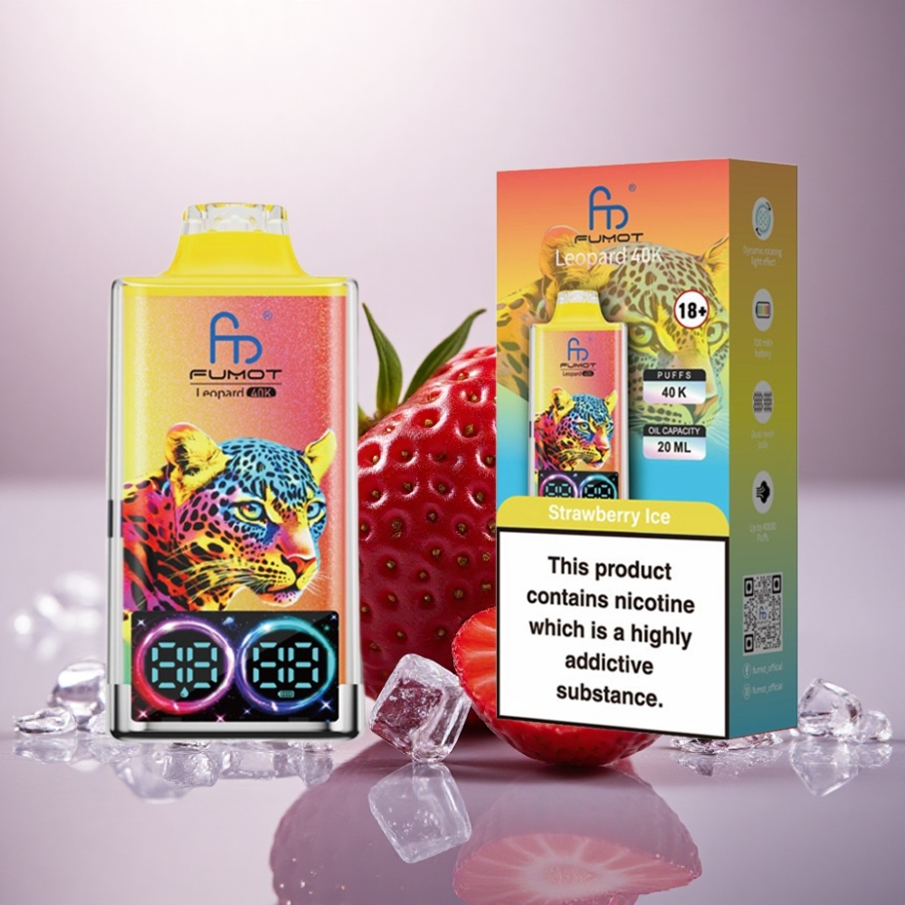 Fumot Leopard 40K Puffs Fresa Helado con 5% Nicotina y 700mAh