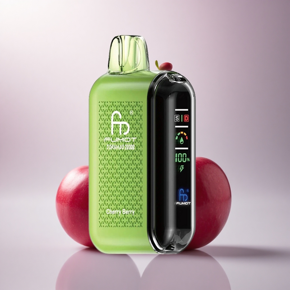 Fumot Tornado 20000 Puffs Cereza Baya Dual Malla 850mAh