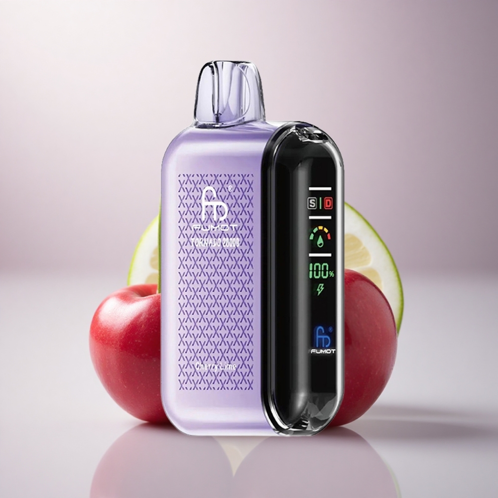 Fumot Tornado 20000 Puffs Cereza Lima con Dual Mesh y 850mAh