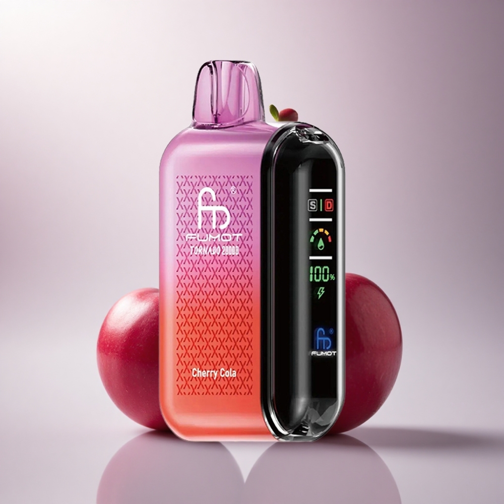 Fumot Tornado 20000 Puffs Cola Cereza con Dual Mesh Coil y 850mAh