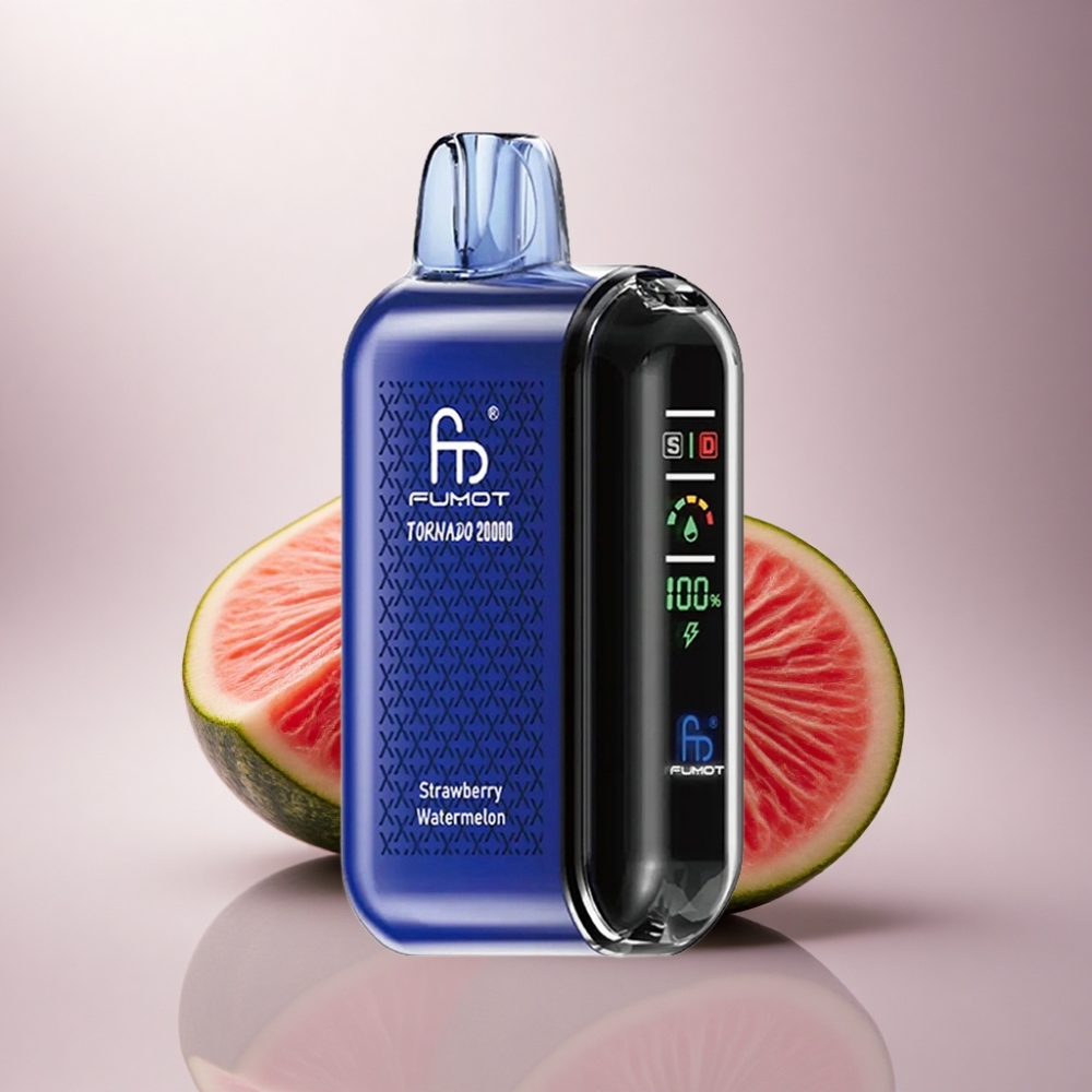 Fumot Tornado 20000 Puffs Fresa Sandía con Dual Mesh y 850mAh