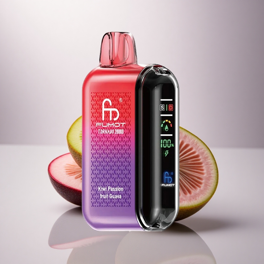 Fumot Tornado 20000 Puffs Maracuyá Fruta de la Pasión Guayaba con Dual Mesh Coil y 850mAh