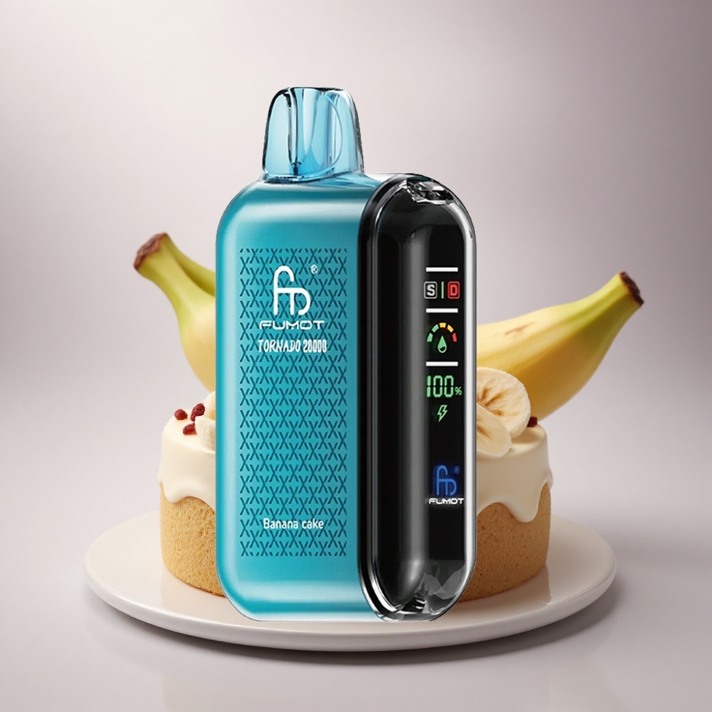 Fumot Tornado 20000 Puffs Pastel de Plátano con Dual Mesh y 850mAh