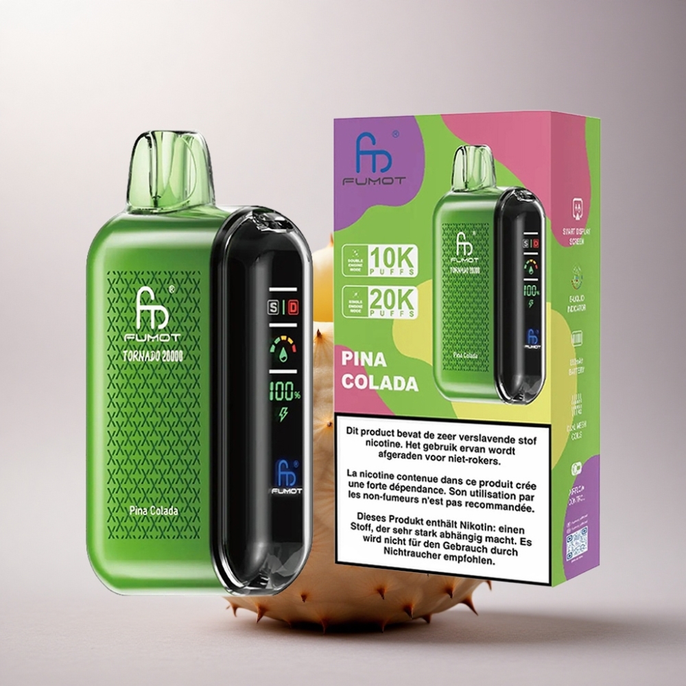 Fumot Tornado 20000 Puffs Piña Colada Dual Mesh 850mAh