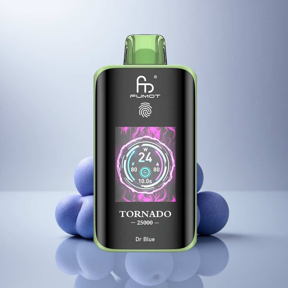 Fumot Tornado 25000 Puffs Dr Azul Pantalla HD 700mAh