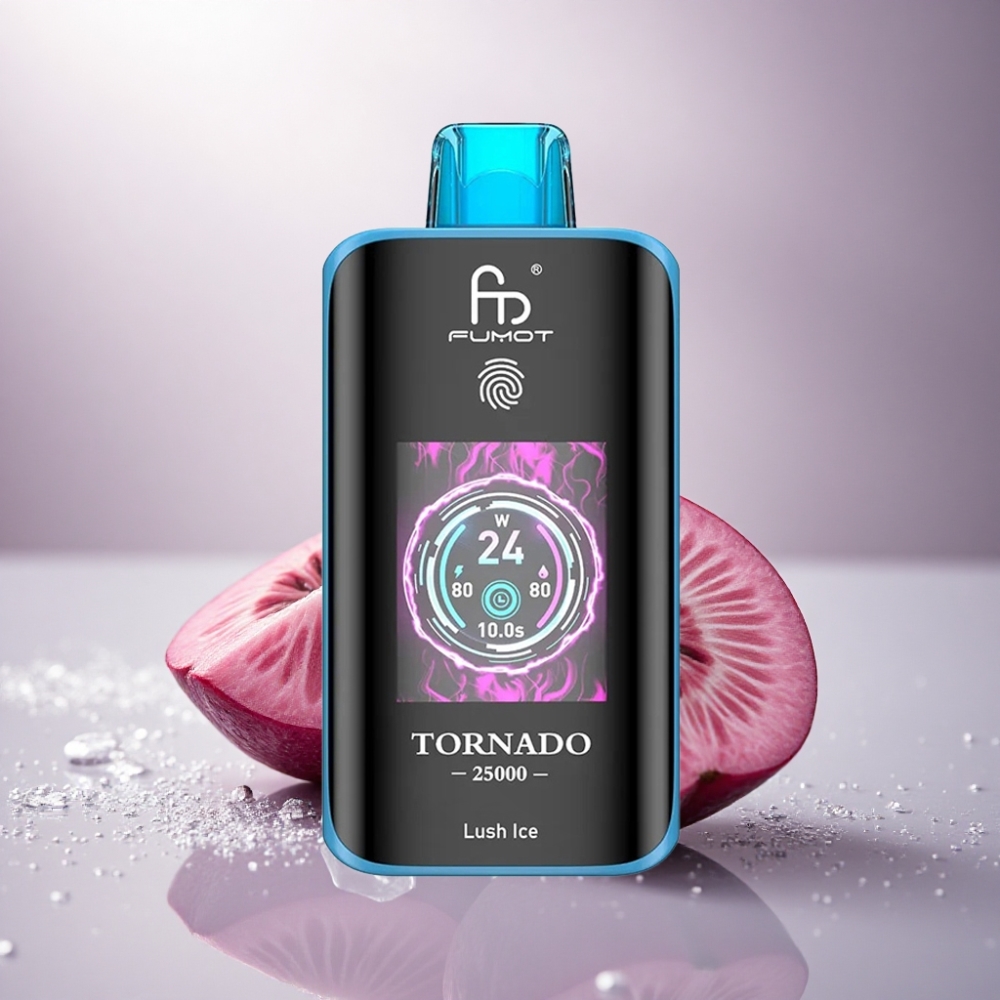Fumot Tornado 25000 Puffs Hielo Lujoso con Pantalla HD y Batería 700mAh