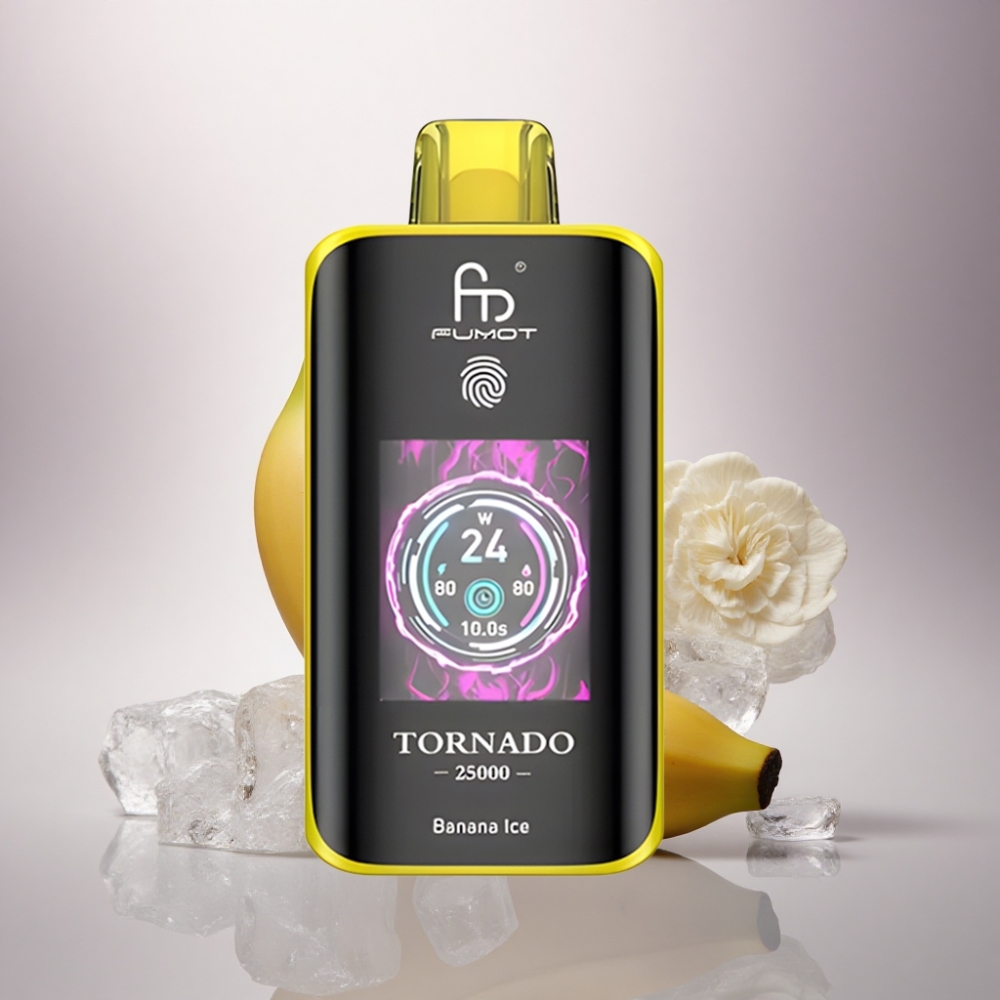 Fumot Tornado 25000 Puffs Plátano Hielo 700mAh 5% Nicotina