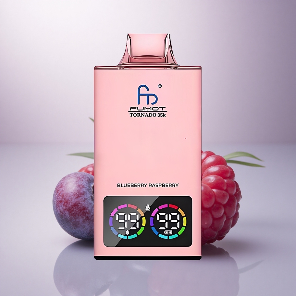 Fumot Tornado 35000 Puffs Arándano Frambuesa Dual Mesh 700mAh