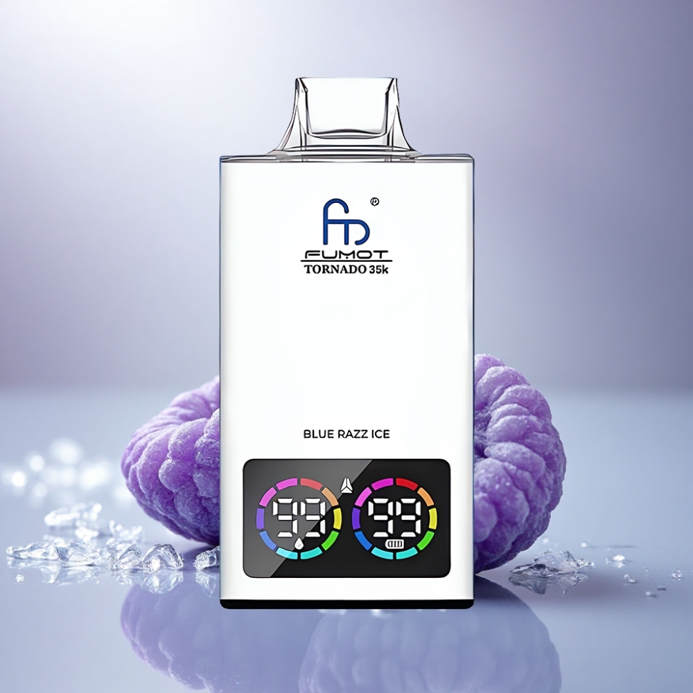 Fumot Tornado 35000 Puffs Azul Frambuesa Hielo con Doble Malla y 700 mAh