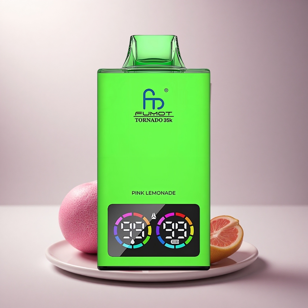 Fumot Tornado 35000 Puffs Limón Rosa Dual Mesh y 700 mAh