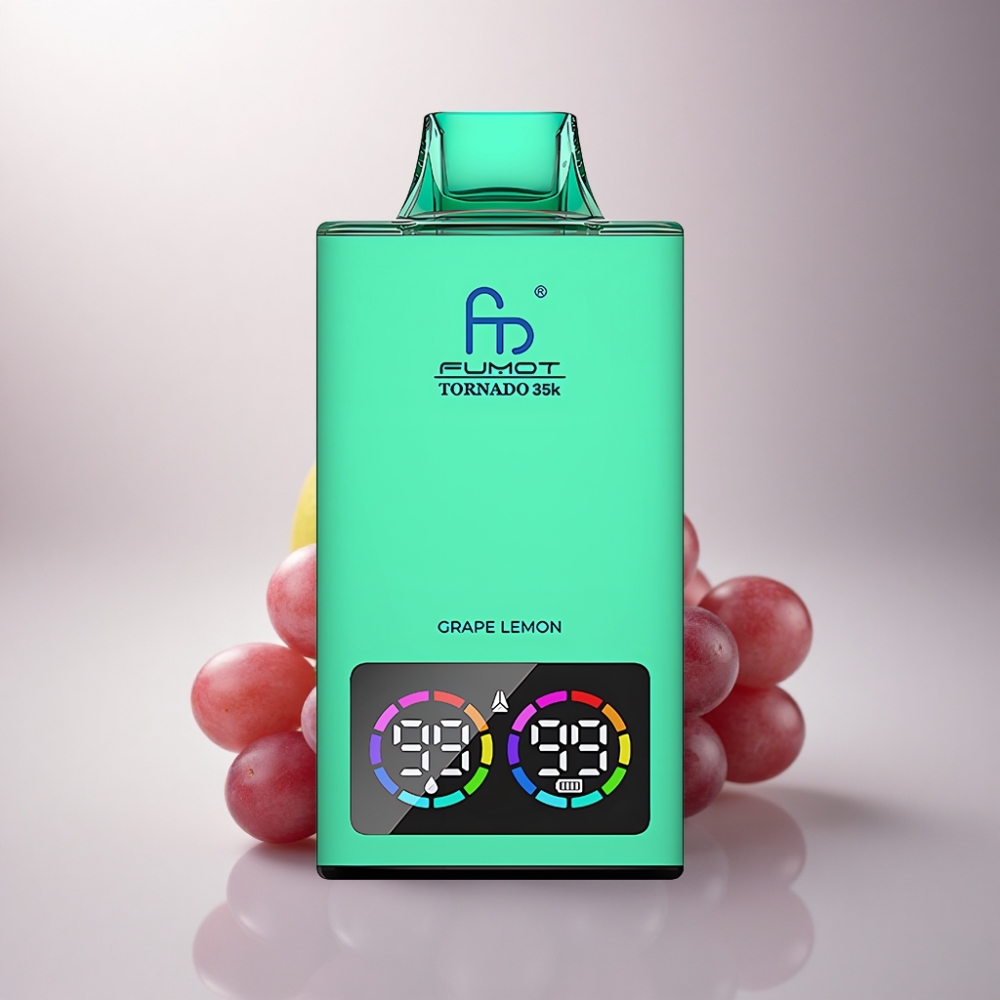 Fumot Tornado 35000 Puffs Limón Uva Doble Malla 700mAh