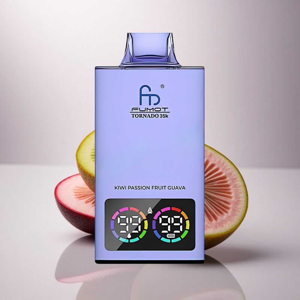 Fumot Tornado 35000 Puffs Maracuyá Kiwi Guayaba Doble Malla 700mAh