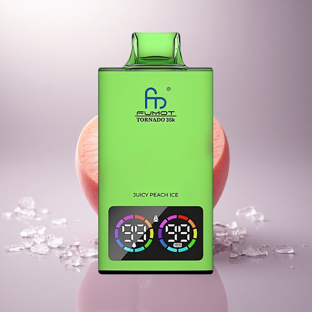 Fumot Tornado 35000 Puffs Melocotón Jugoso Helado con Doble Malla y 700 mAh