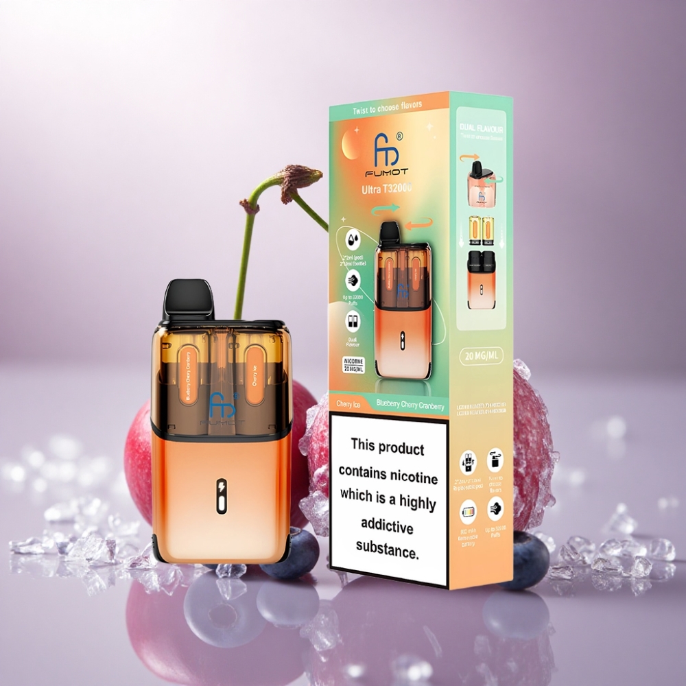 Fumot Ultra T32000 Puffs Arándano Cereza Blueberry - Cereza Helada con 20mg de nicotina y 800mAh