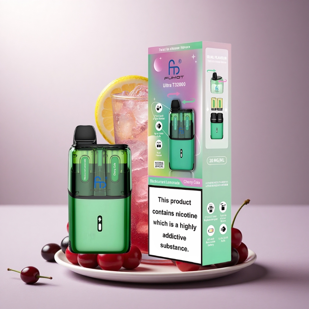 Fumot Ultra T32000 Puffs Limonada de Grosella Negra - Cola Cereza con 20mg de Nicotina y 800mAh