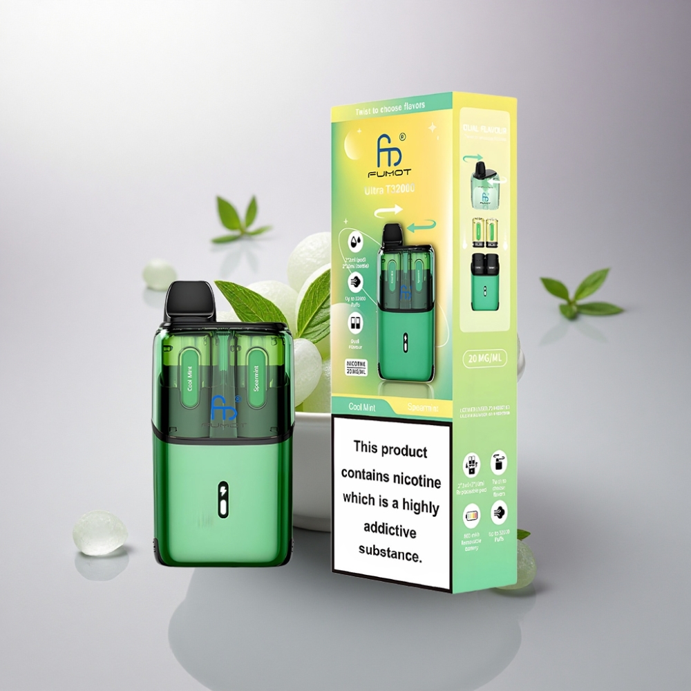 Fumot Ultra T32000 Puffs Menta Fresca - Hierbabuena con 20mg de Nicotina y 800mAh