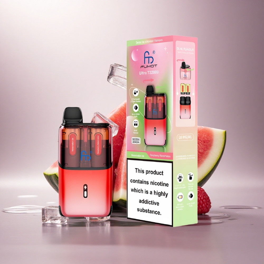 Fumot Ultra T32000 Puffs Sandía Helada - Frambuesa Sandía con 20mg de Nicotina y 800mAh