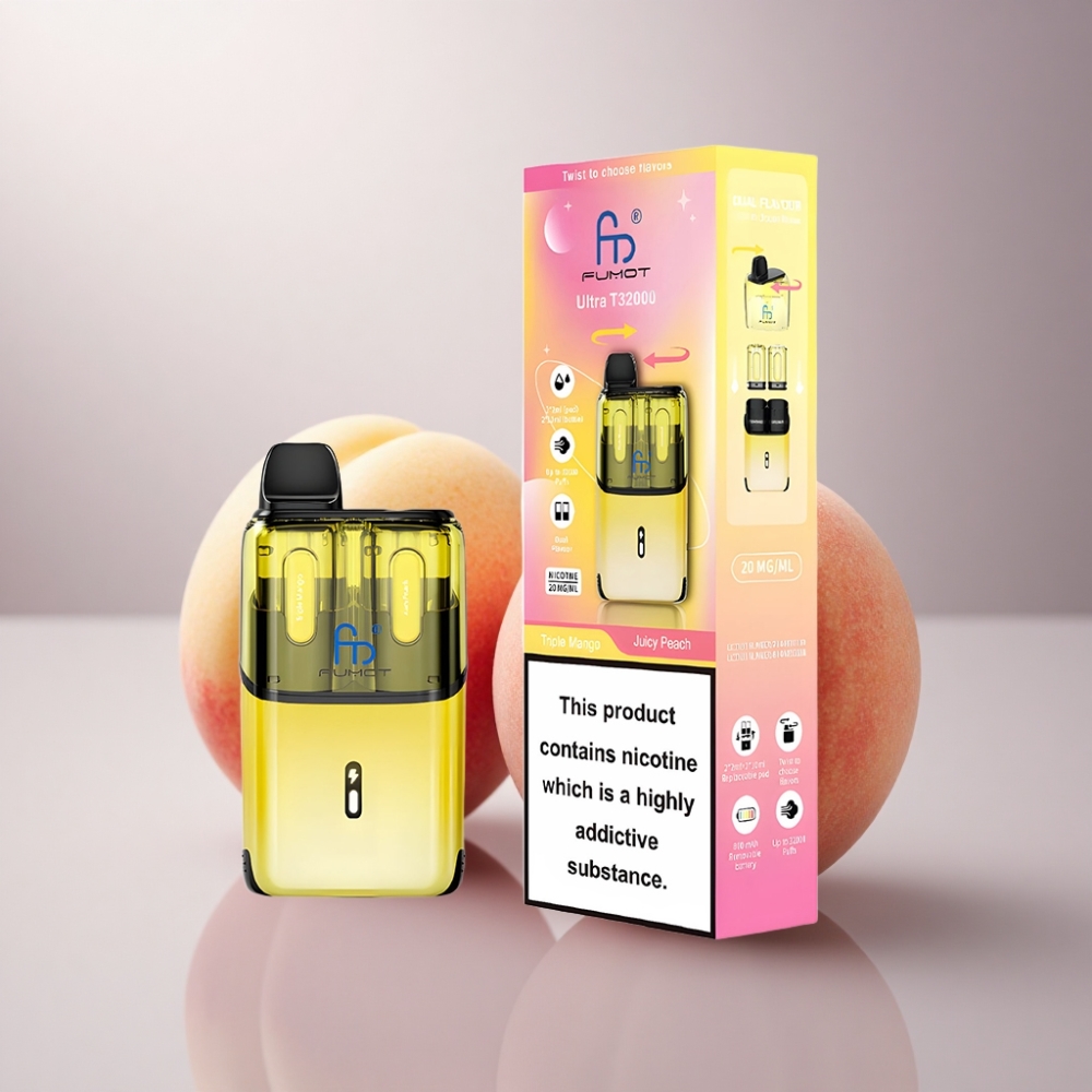 Fumot Ultra T32000 Puffs Triple Mango - Melocotón Jugoso con 20mg de Nicotina y 800mAh