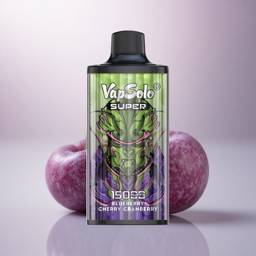 Vapsolo Super 15000 Puffs Arándano Cereza Azul 40ml 850mAh Tipo-C