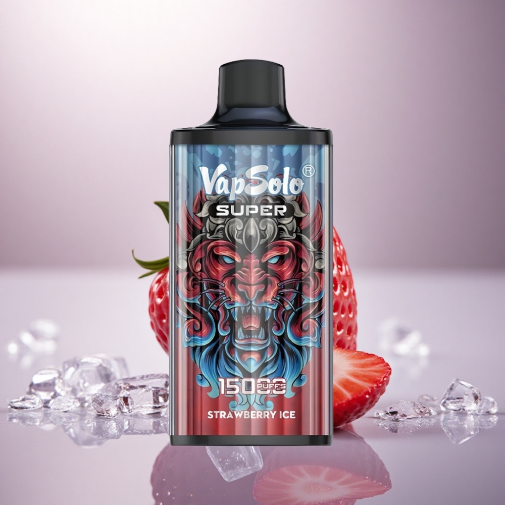 Vapsolo Super 15000 Puffs Fresa Helada 40ml 850mAh