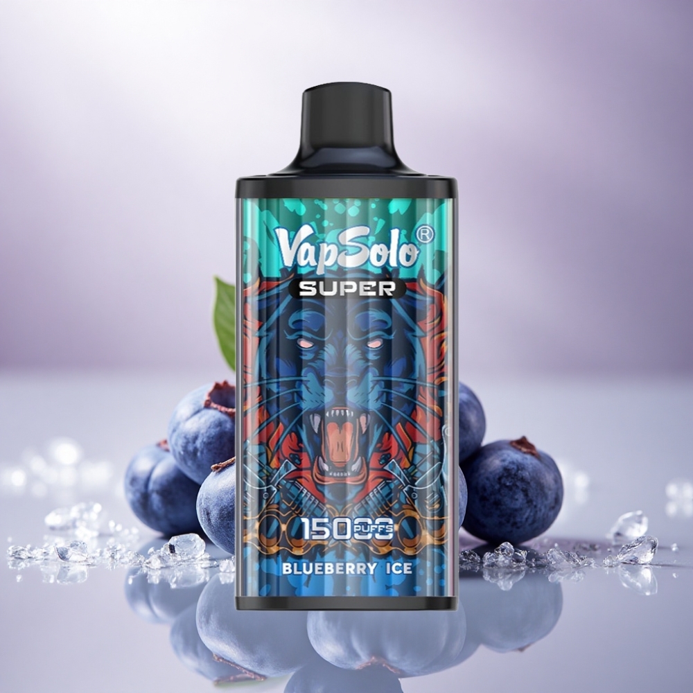 Vapsolo Super 15000 Puffs Helado de Arándano 40ml 850mAh