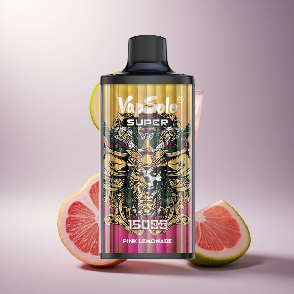 Vapsolo Super 15000 Puffs Limonada Rosa Súper 40ml 850mAh Tipo-C