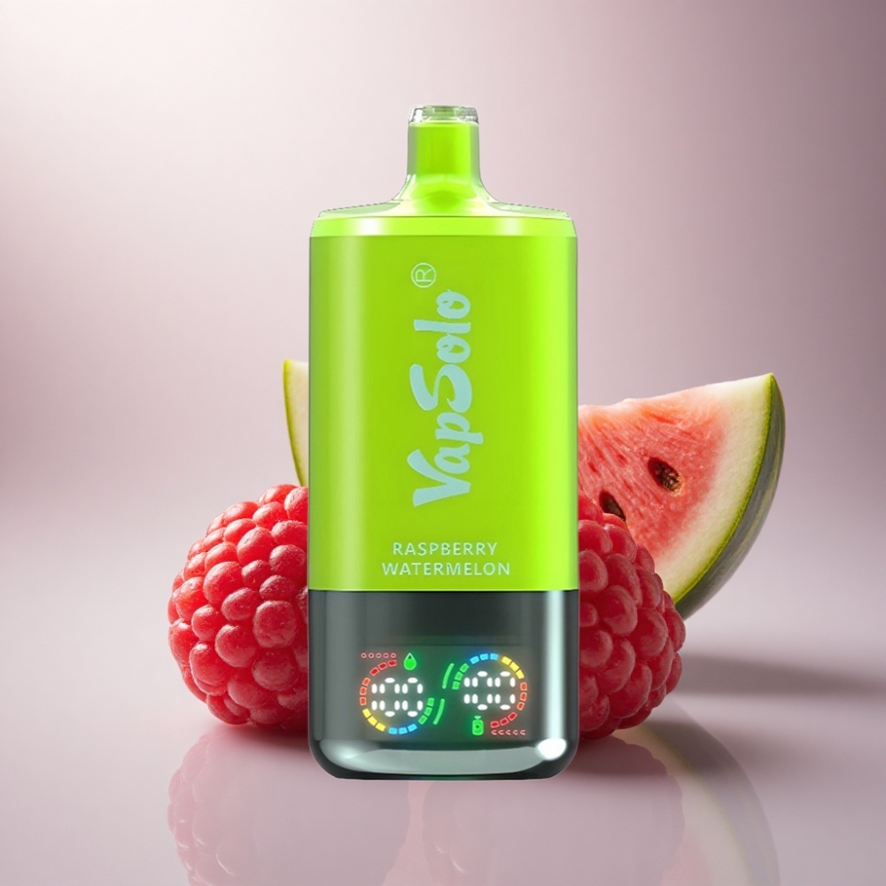 Vapsolo Triple 30000 Puffs Agua de Frambuesa y Sandía con 40ml de Líquido y Nicotina 20mg/ml