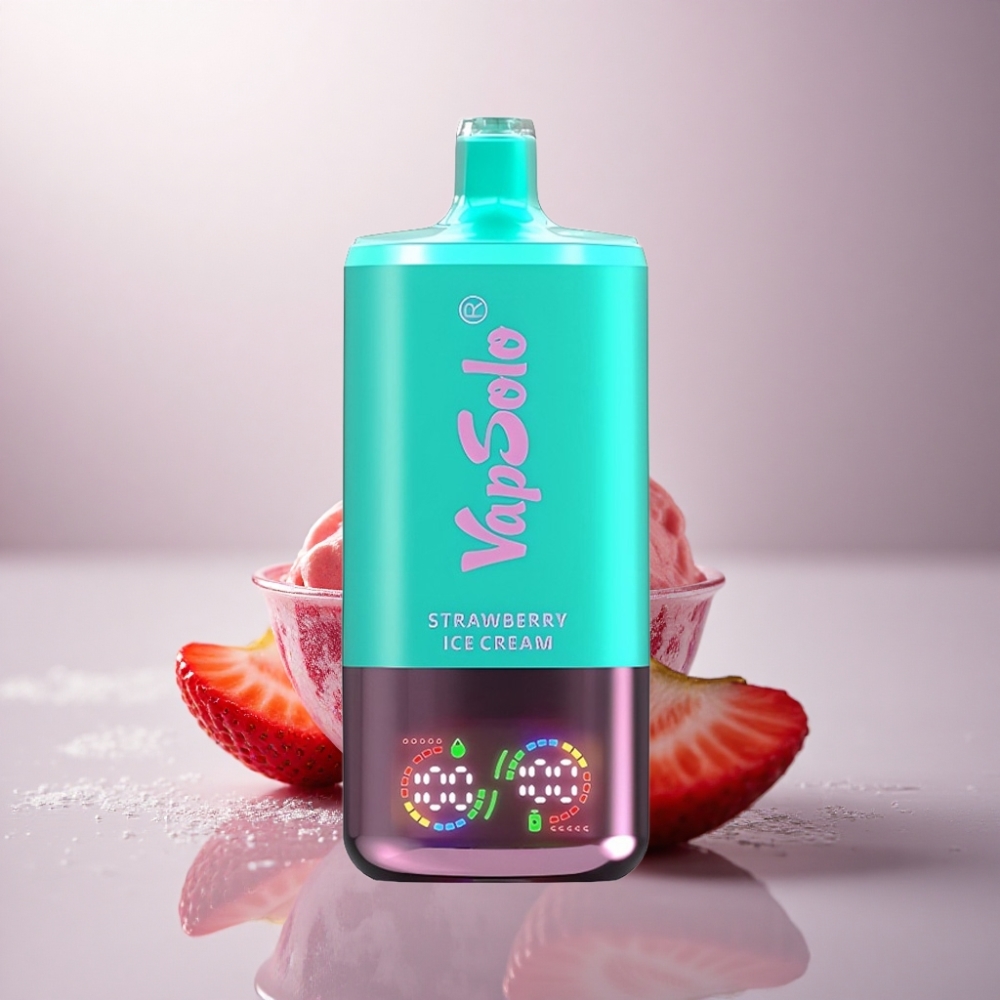 Vapsolo Triple 30000 Puffs Helado de Fresa 40ml 20mg Nicotina Tipo-C