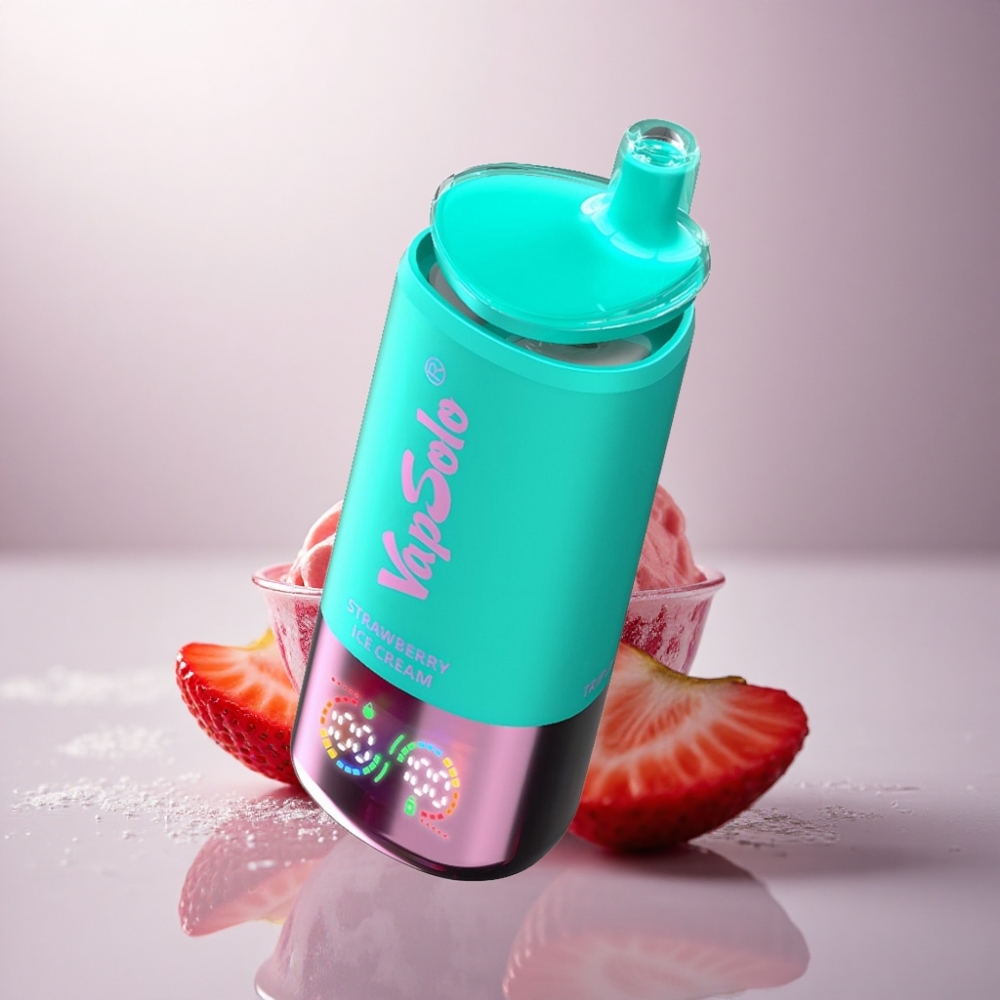 Vapsolo Triple 30000 Puffs Helado de Fresa 40ml 20mg Nicotina Tipo-C