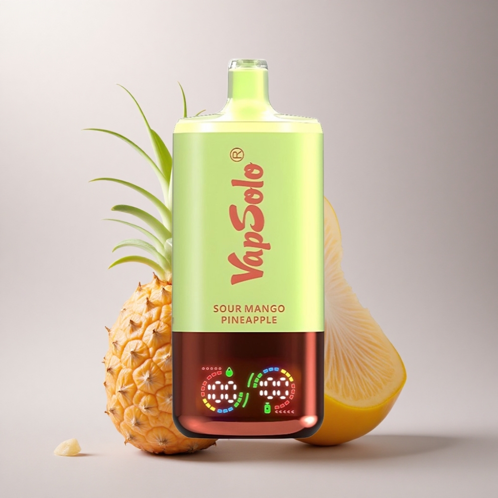 Vapsolo Triple 30000 Puffs Mango Piña Agrio con 40ml de Líquido y Nicotina 20mg/ml