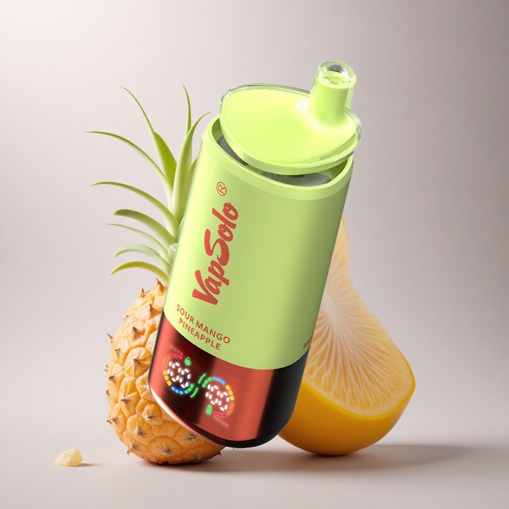 Vapsolo Triple 30000 Puffs Mango Piña Agrio con 40ml de Líquido y Nicotina 20mg/ml