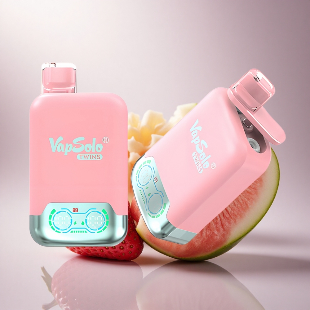 Vapsolo Twins 20000 Puffs Fresa Helada & Mango Sandía Melocotón - 40ml, Nicotina 20mg/ml, Tipo-C