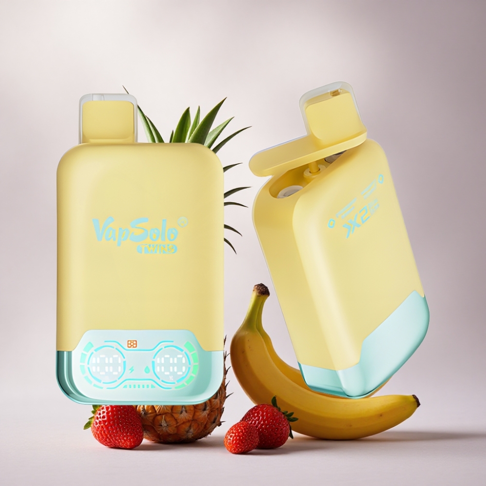 Vapsolo Twins 20000 Puffs Piña Coco & Fresa Plátano 40ml 20mg/ml Nicotina Tipo-C