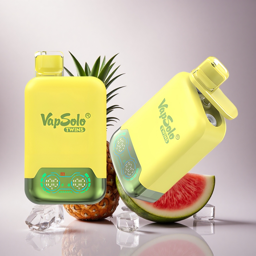 Vapsolo Twins 20000 Puffs Piña Coco & Sandía Hielo 40ml 20mg Nicotina Tipo-C