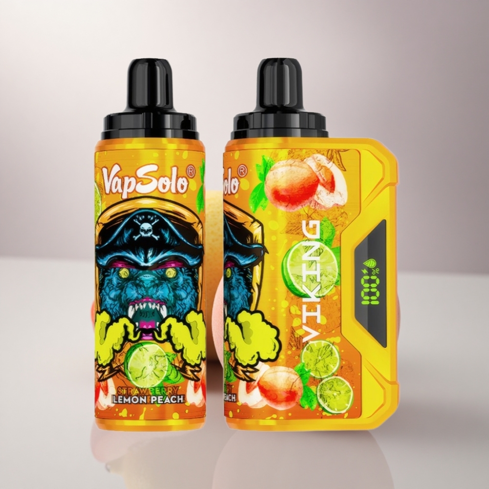 VapSolo VIKING 12000 Puffs Melocotón Limón 22ml 20mg de Nicotina Tipo-C