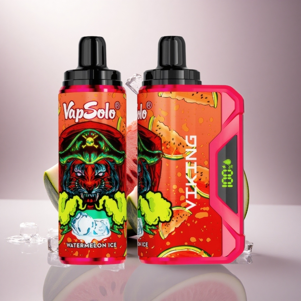 VapSolo VIKING 12000 Puffs Sandía Hielo 22ml Nicotina 20mg/ml Tipo-C