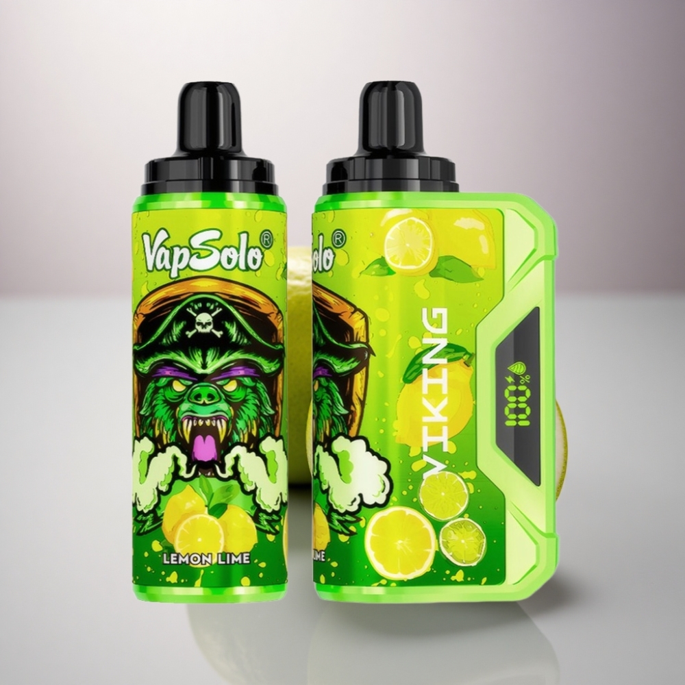 VapSolo VIKING 12000 Puffs VapSolo VIKING Lima Limón 22ml 20mg/ml Nicotina Tipo-C