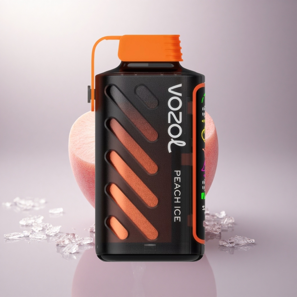 VOZOL Gear Power 20000 Puffs Melocotón Hielo con Pantalla Completa y 20mL