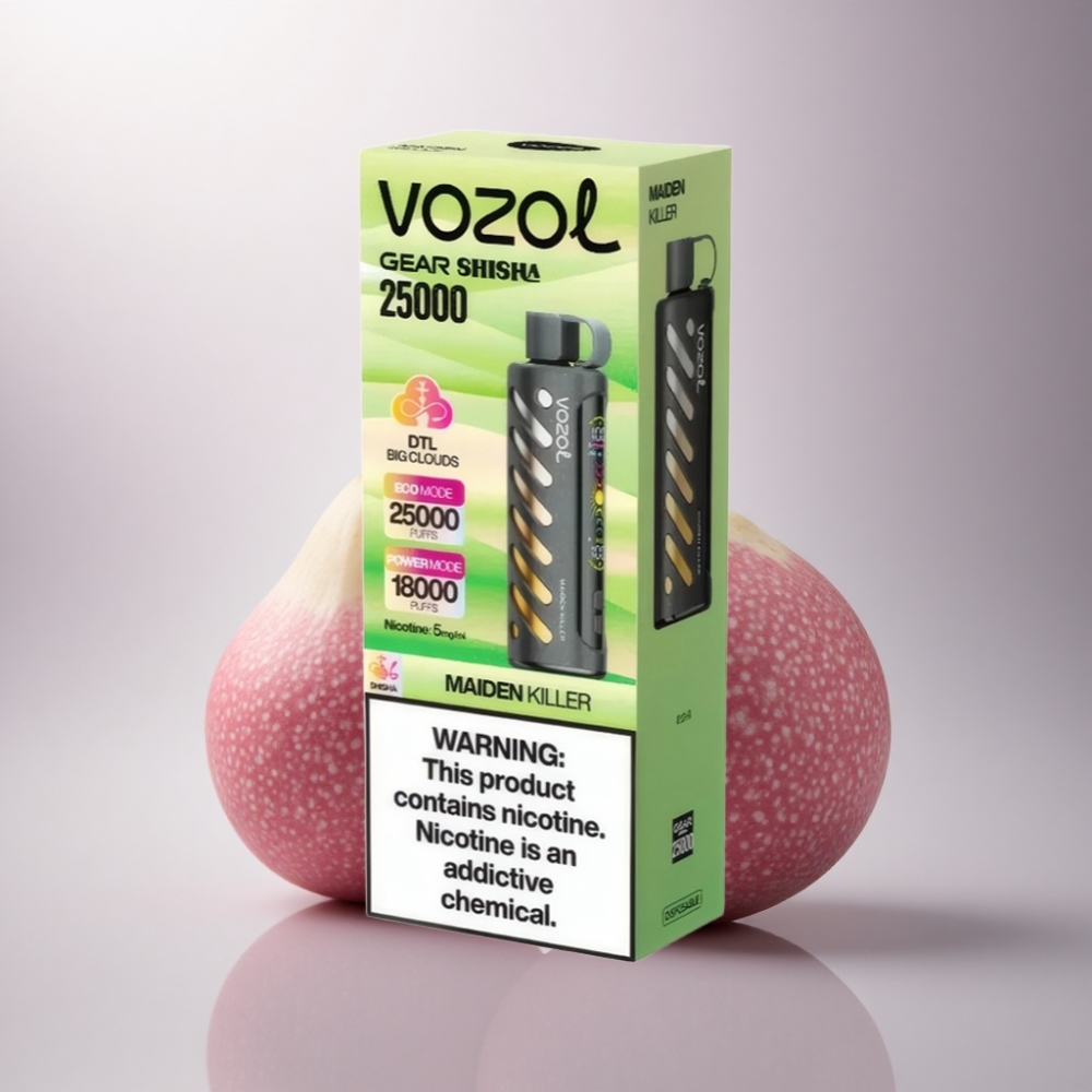 VOZOL Gear Shisha 25000 Puffs Asesino de Doncellas Sabor Dual y 1000mAh