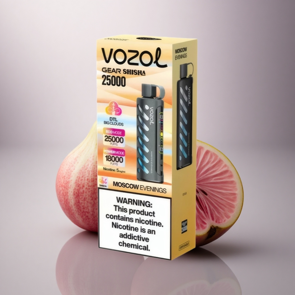 VOZOL Gear Shisha 25000 Puffs Noches de Moscú con Sabor Dual y 1000mAh