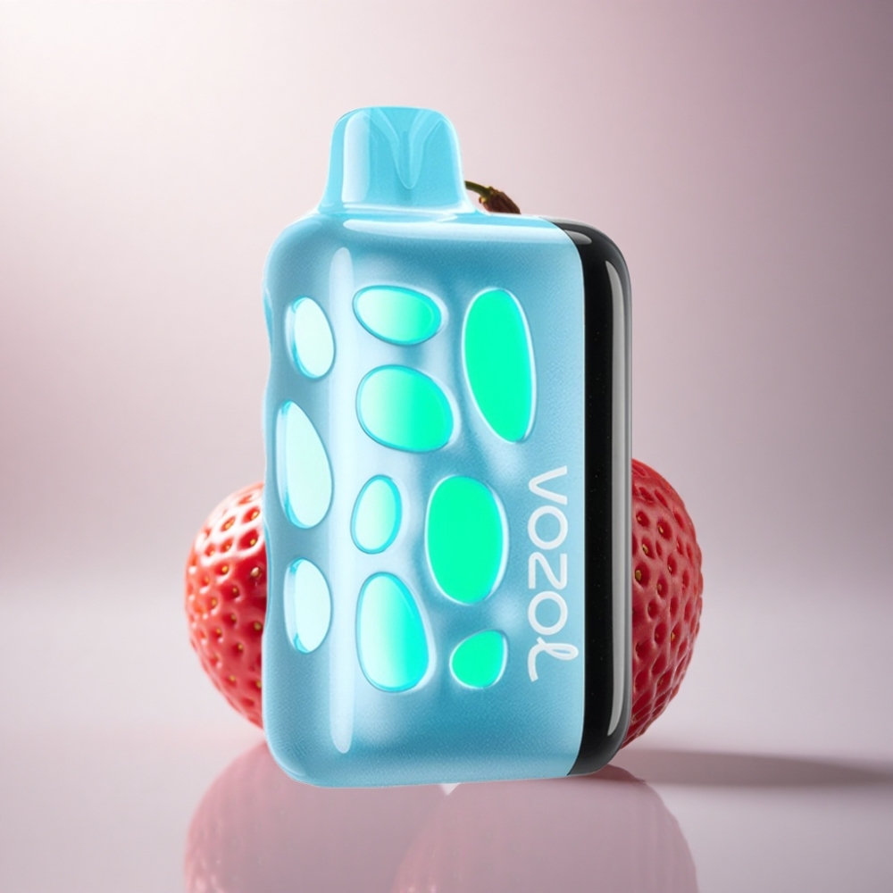 VOZOL RAVE 40000 Puffs Cereza Fresa Vibrante Glow 1000mAh Nicotina 20mg