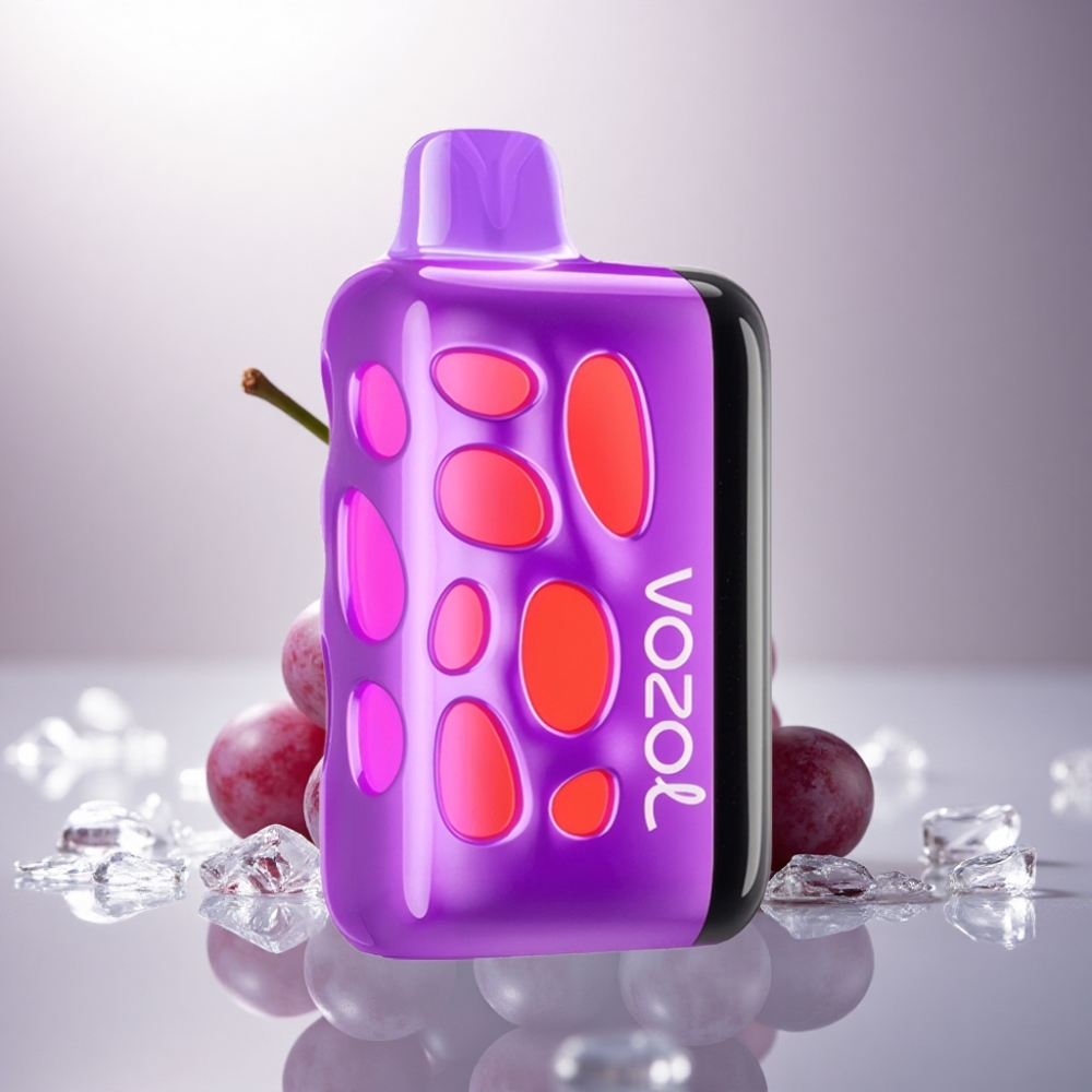 VOZOL RAVE 40000 Puffs Hielo de Uva Resplandor Vibrante 1000mAh